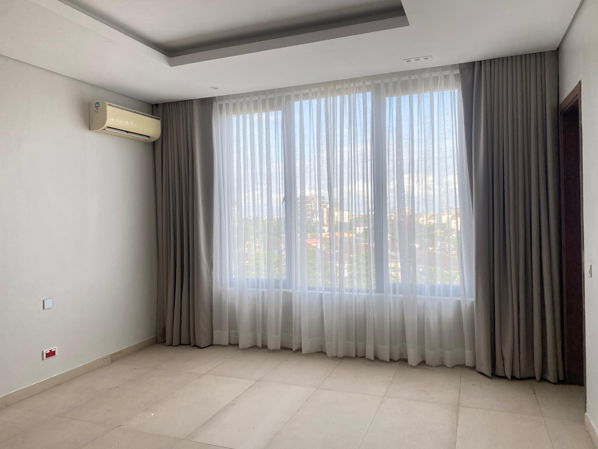 Bespoke curtains in a modern living space