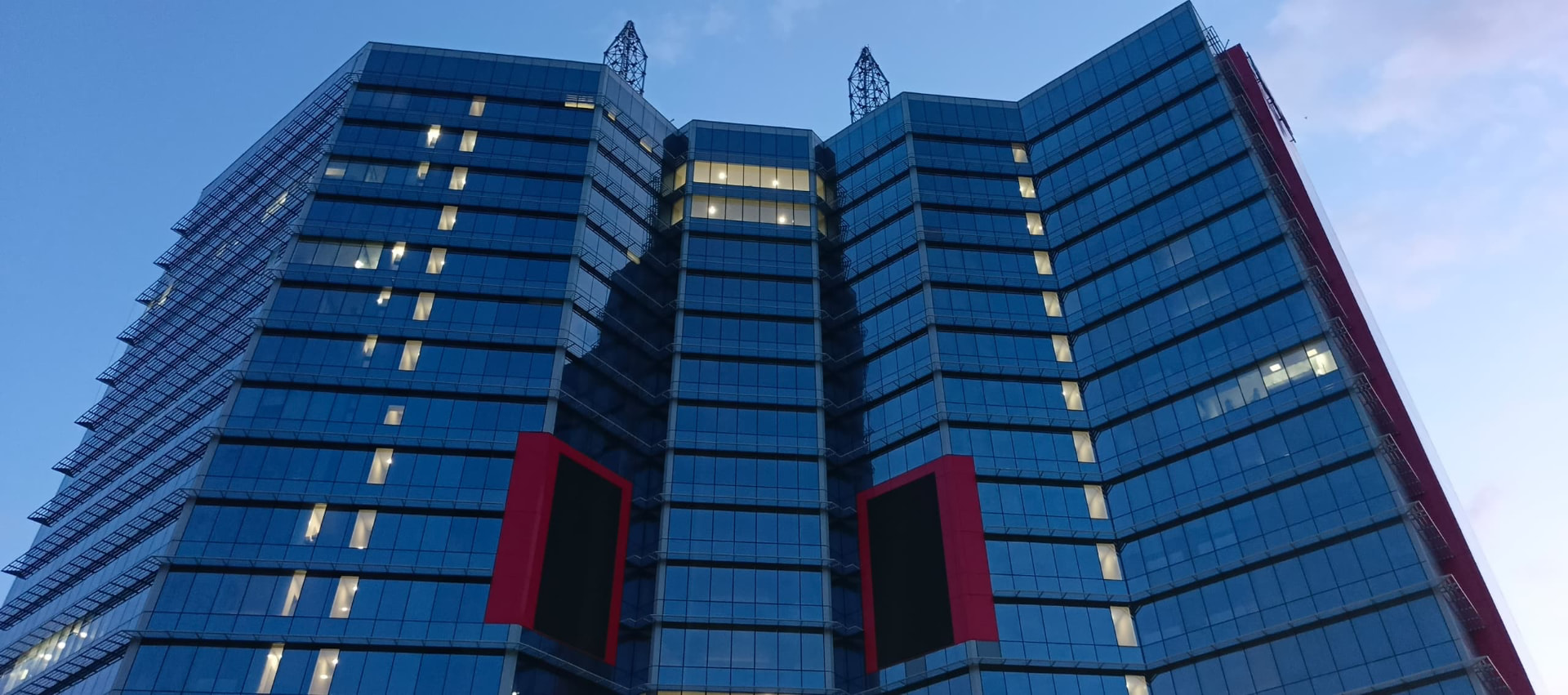 MShades installation in a completed West African tower